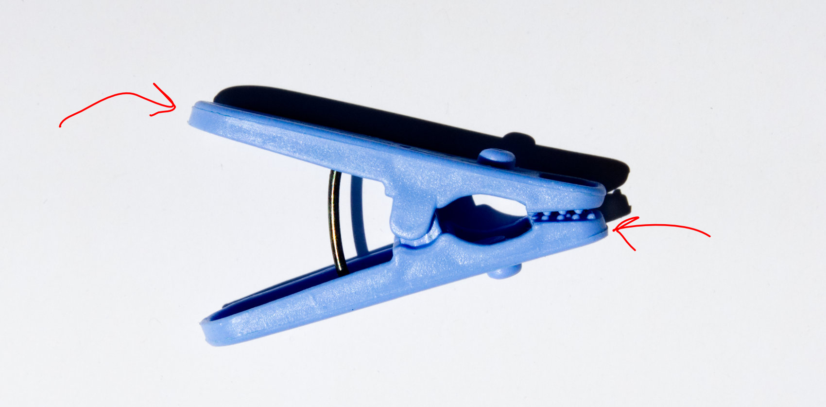 A clothes peg (side view)