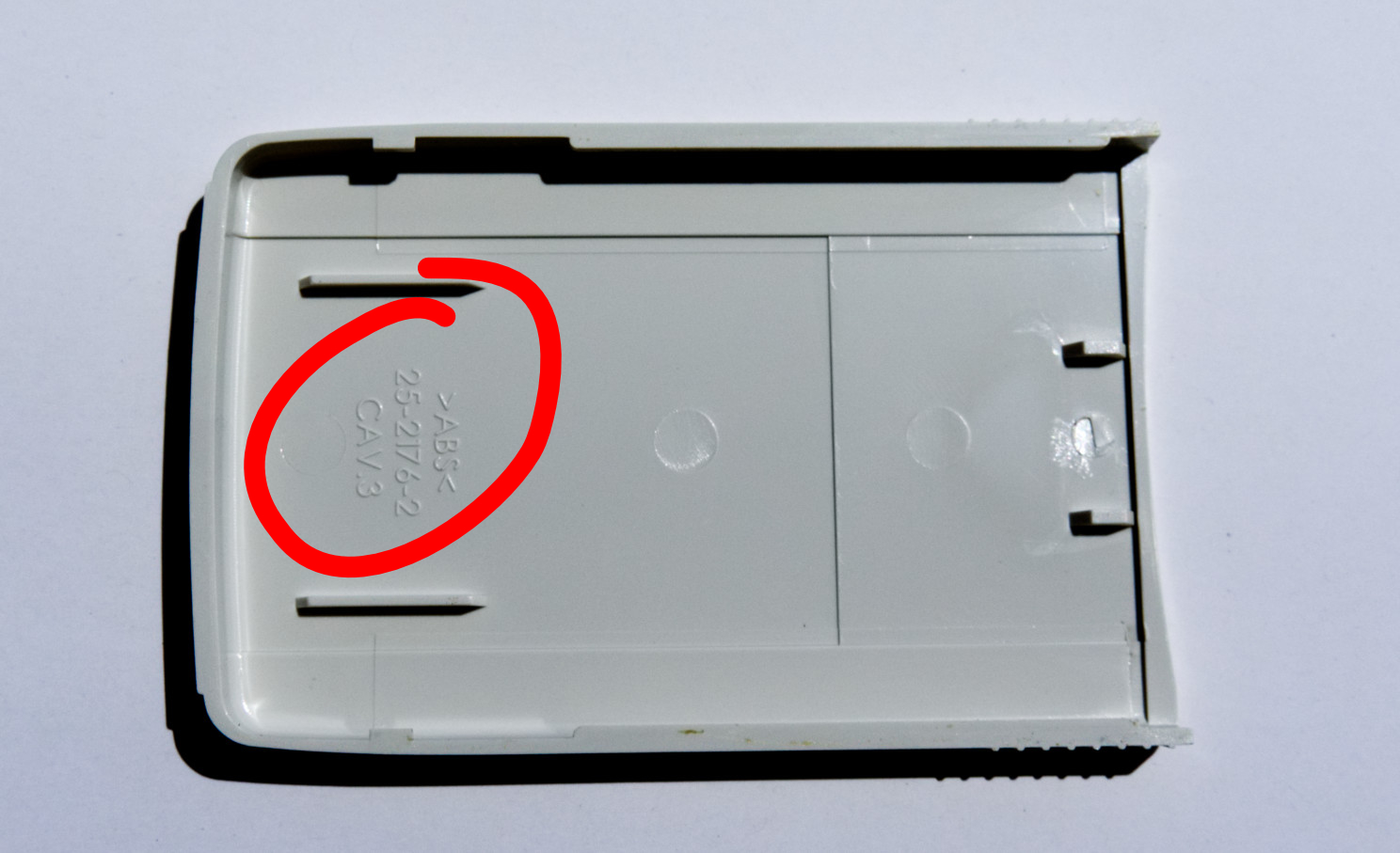 Cover from aircon remote front