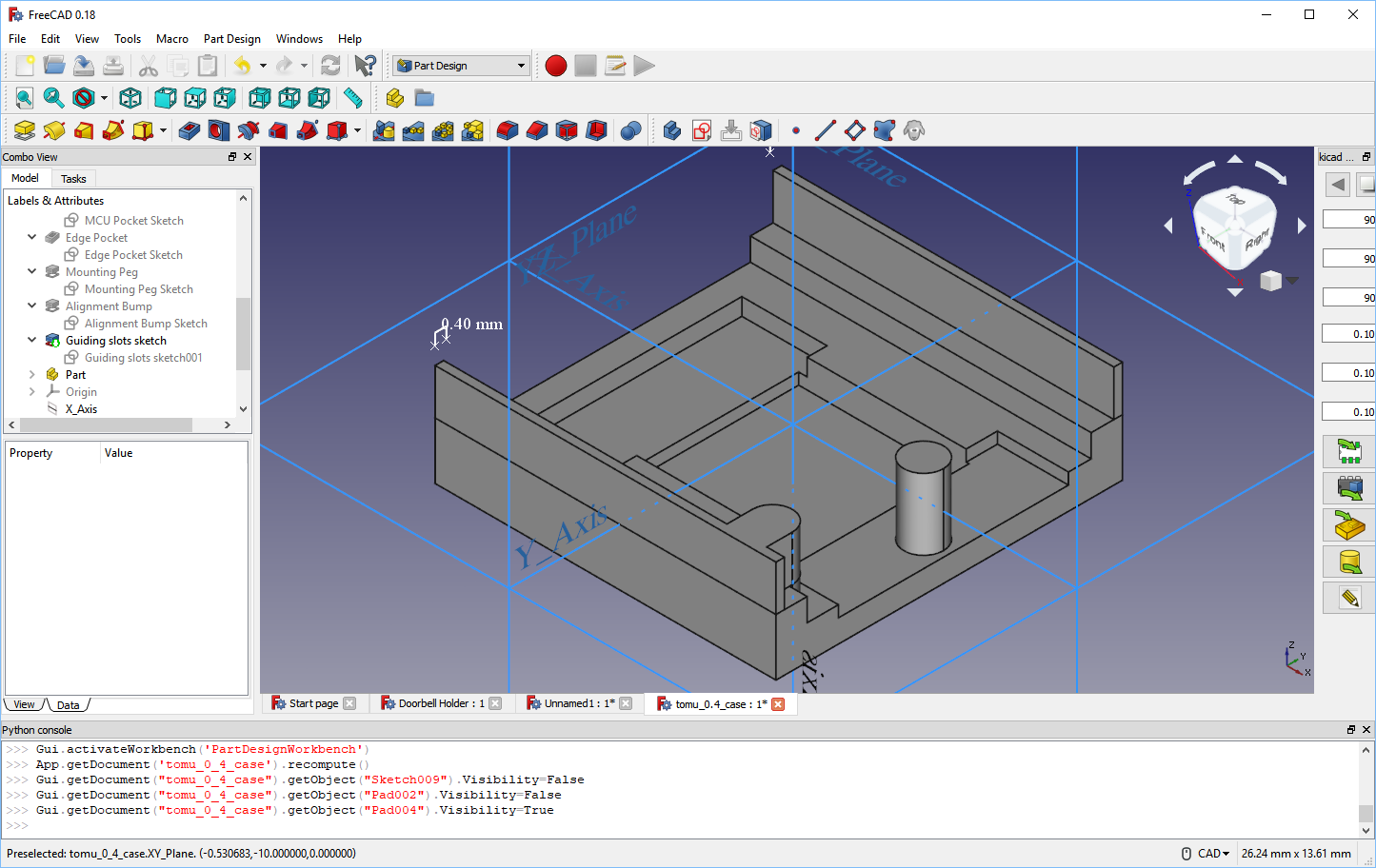 Finished case without PCB